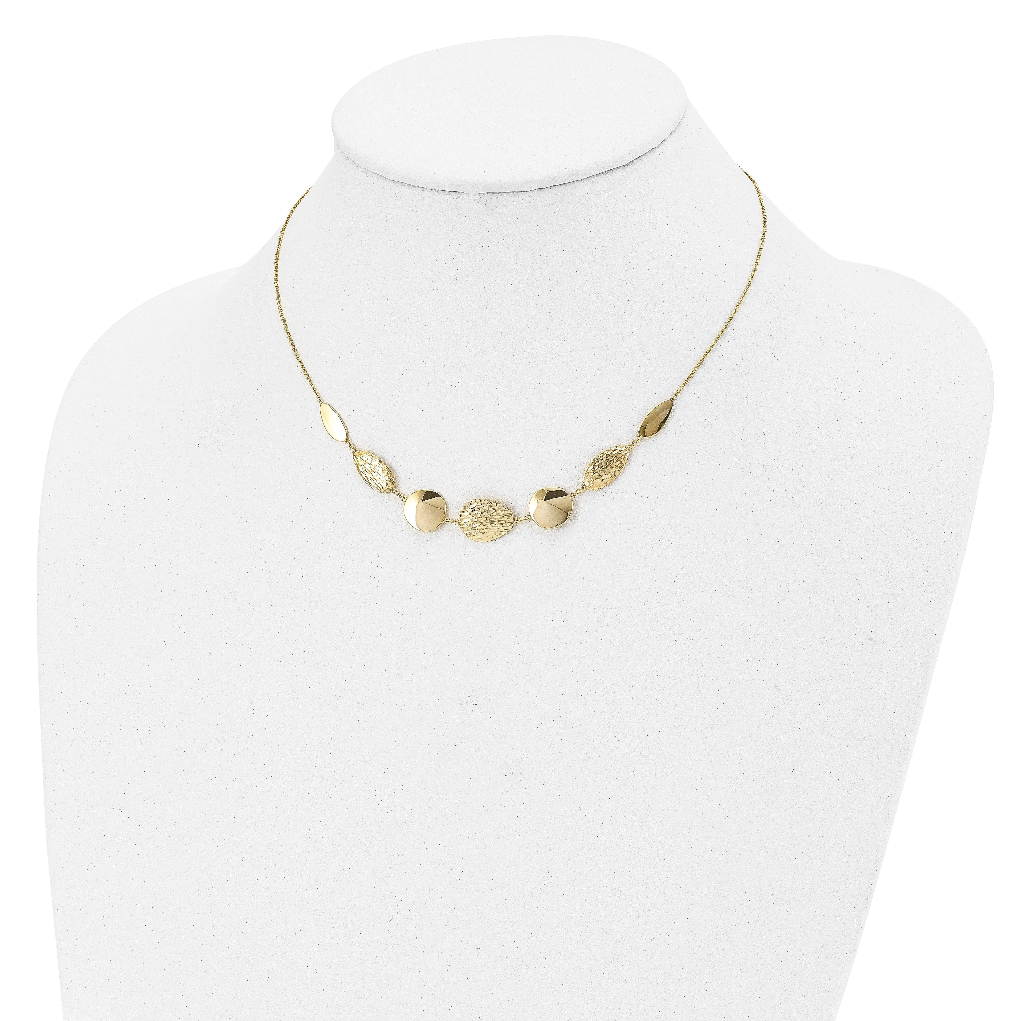 14k Yellow Gold Polished D.C Necklace