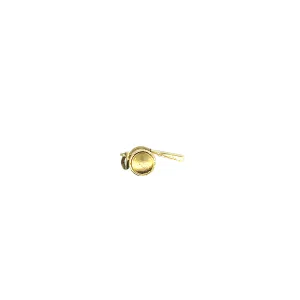 14k Yellow Gold Whistle Charm Vintage Necklace