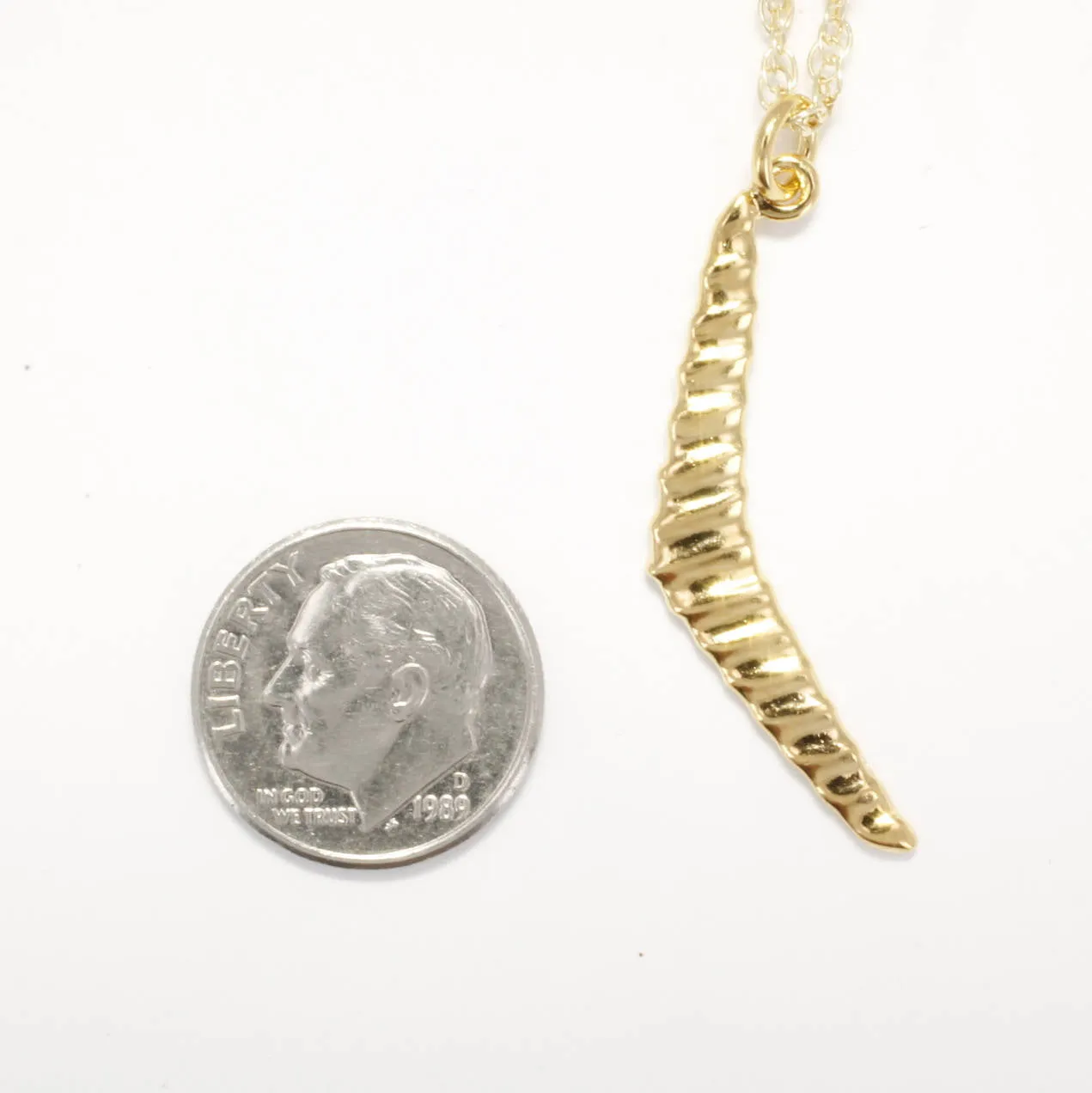 14kt Gold Vermeil Hang Glider Necklace