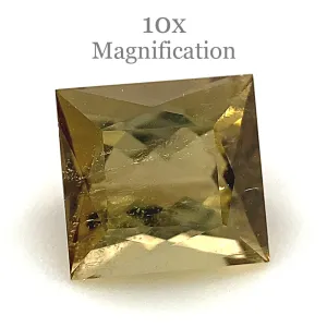 1.5ct Square orangy Yellow Tourmaline