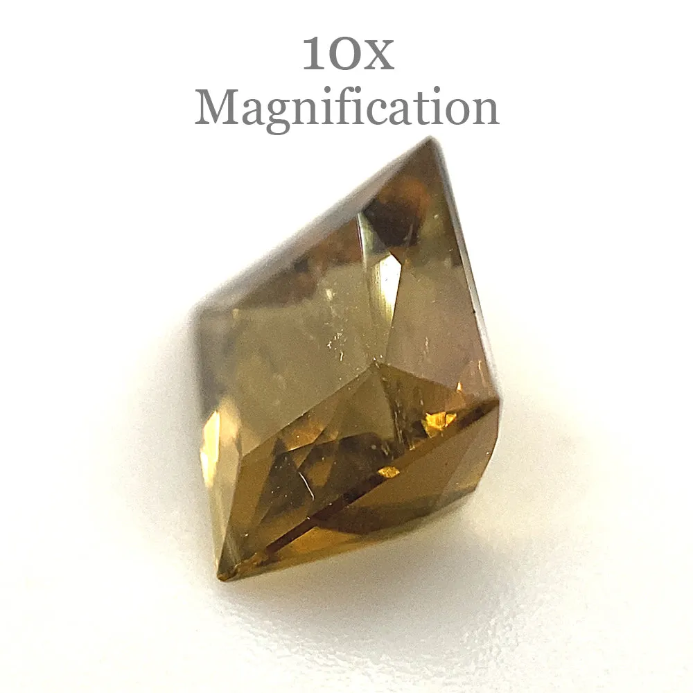 1.5ct Square orangy Yellow Tourmaline