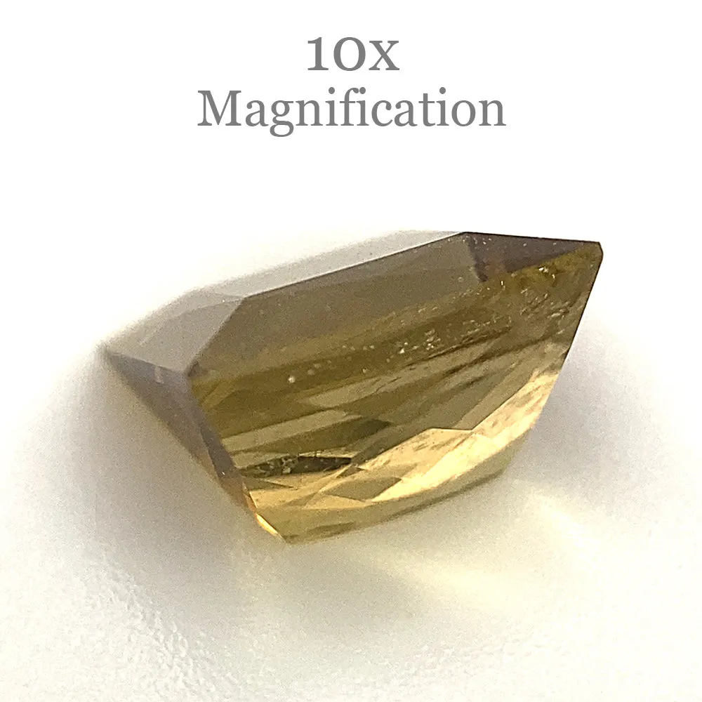 1.5ct Square orangy Yellow Tourmaline
