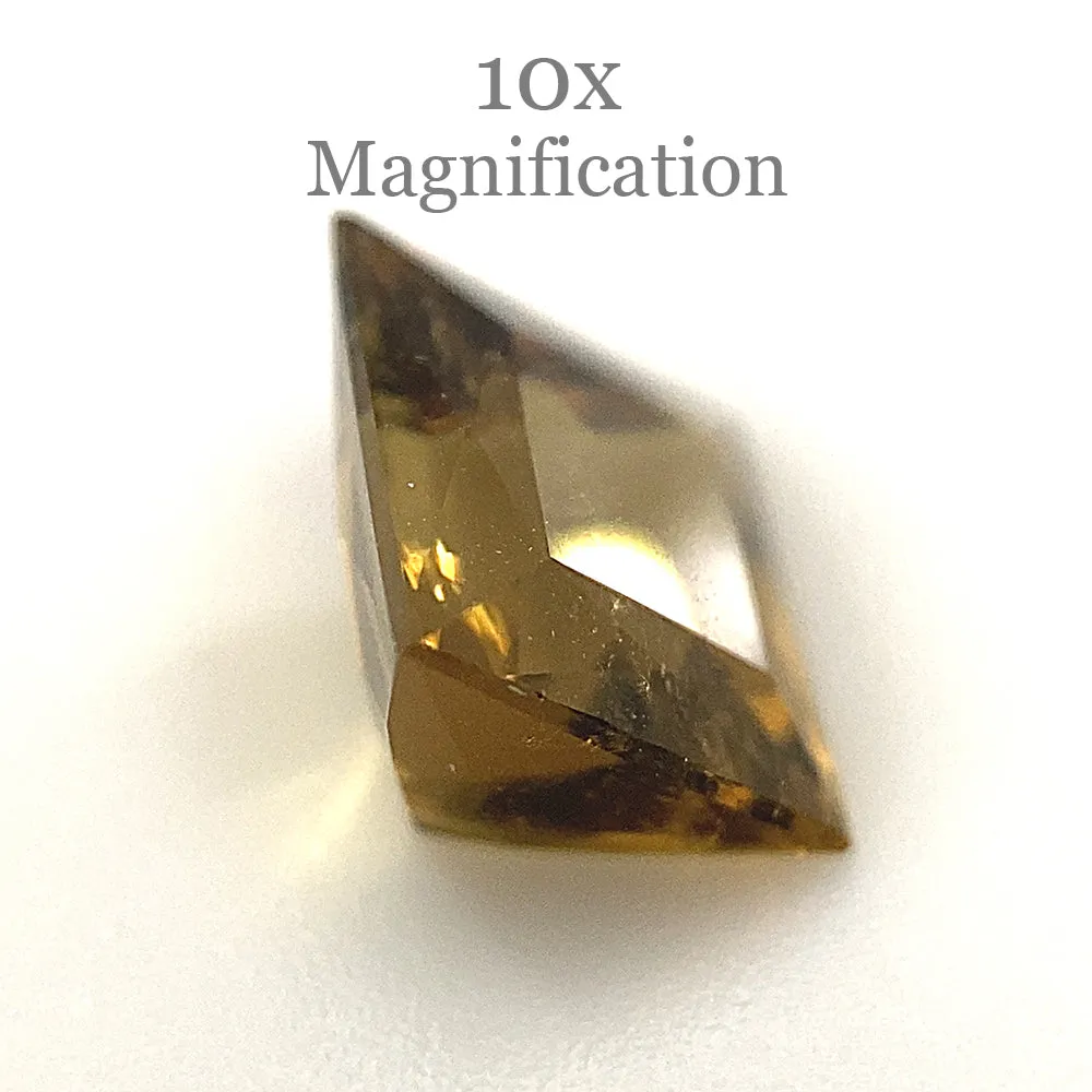 1.5ct Square orangy Yellow Tourmaline