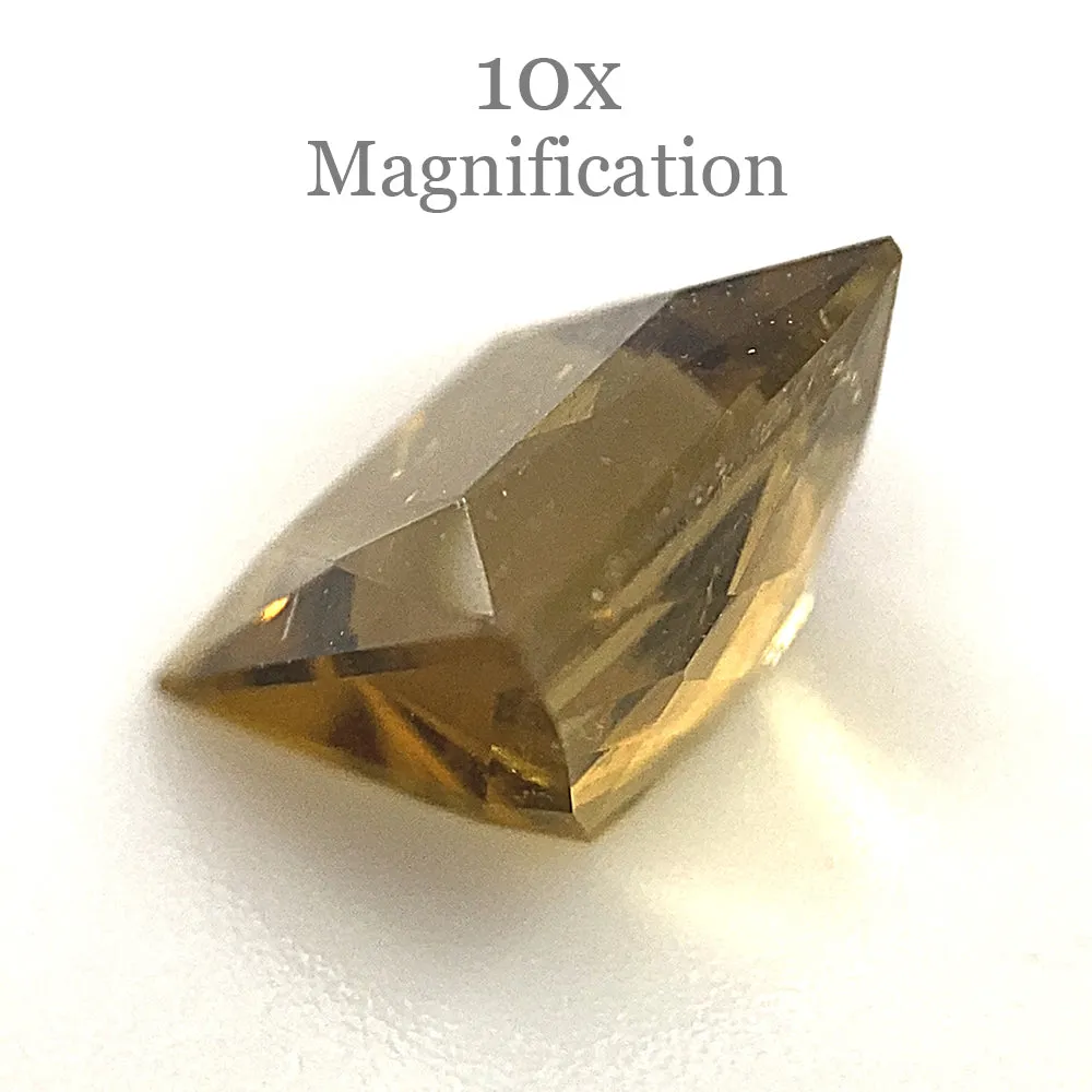 1.5ct Square orangy Yellow Tourmaline