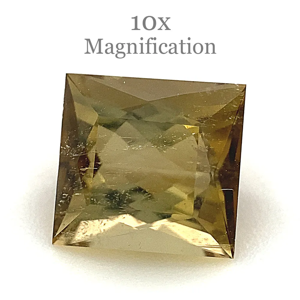 1.5ct Square orangy Yellow Tourmaline