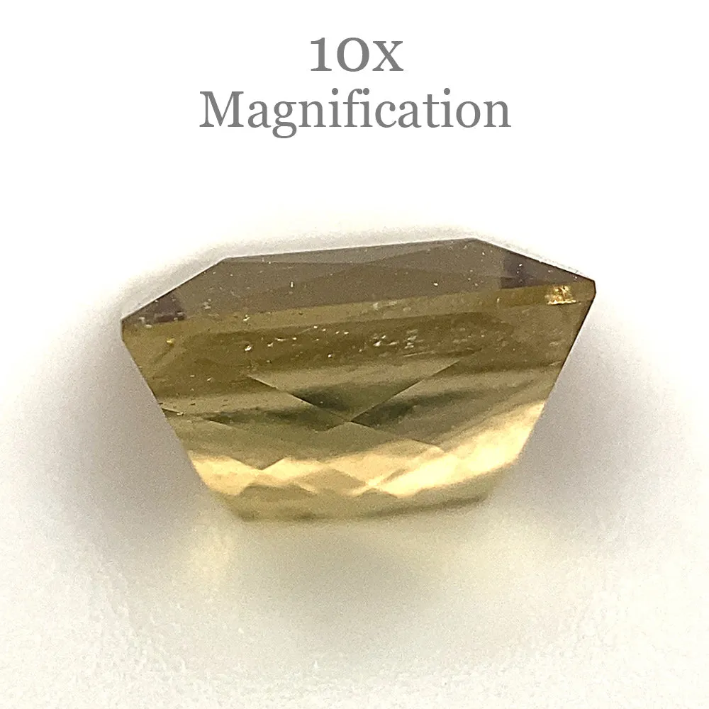 1.5ct Square orangy Yellow Tourmaline