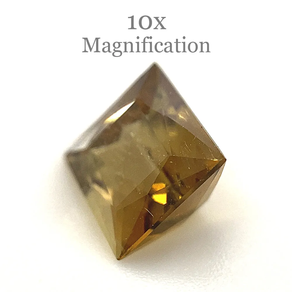 1.5ct Square orangy Yellow Tourmaline