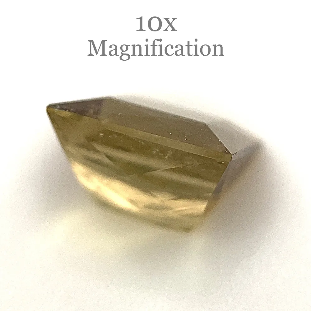 1.5ct Square orangy Yellow Tourmaline