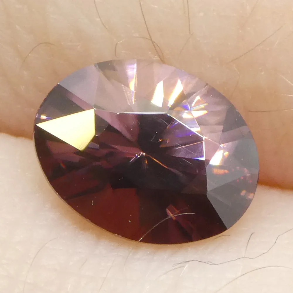 1.65ct Natural Earth Mined Oval Master Brilliant Cut Pink Zircon from Sri Lanka