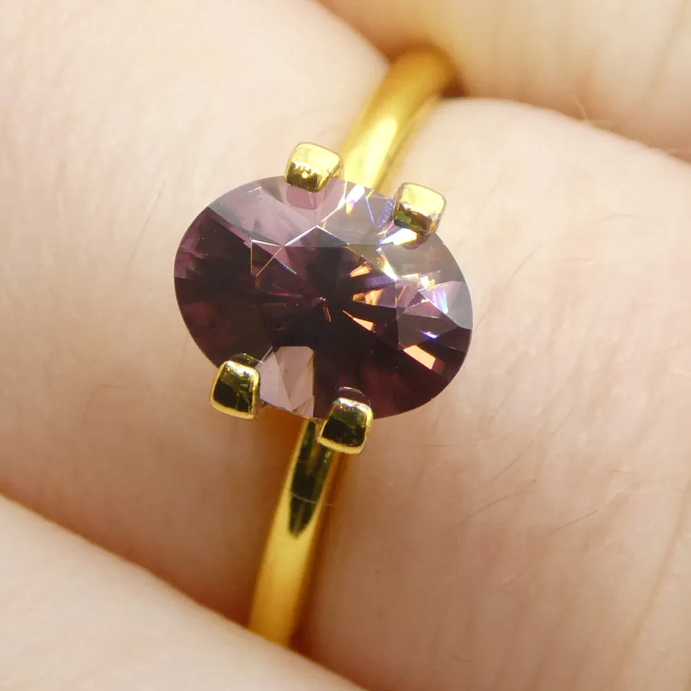 1.65ct Natural Earth Mined Oval Master Brilliant Cut Pink Zircon from Sri Lanka