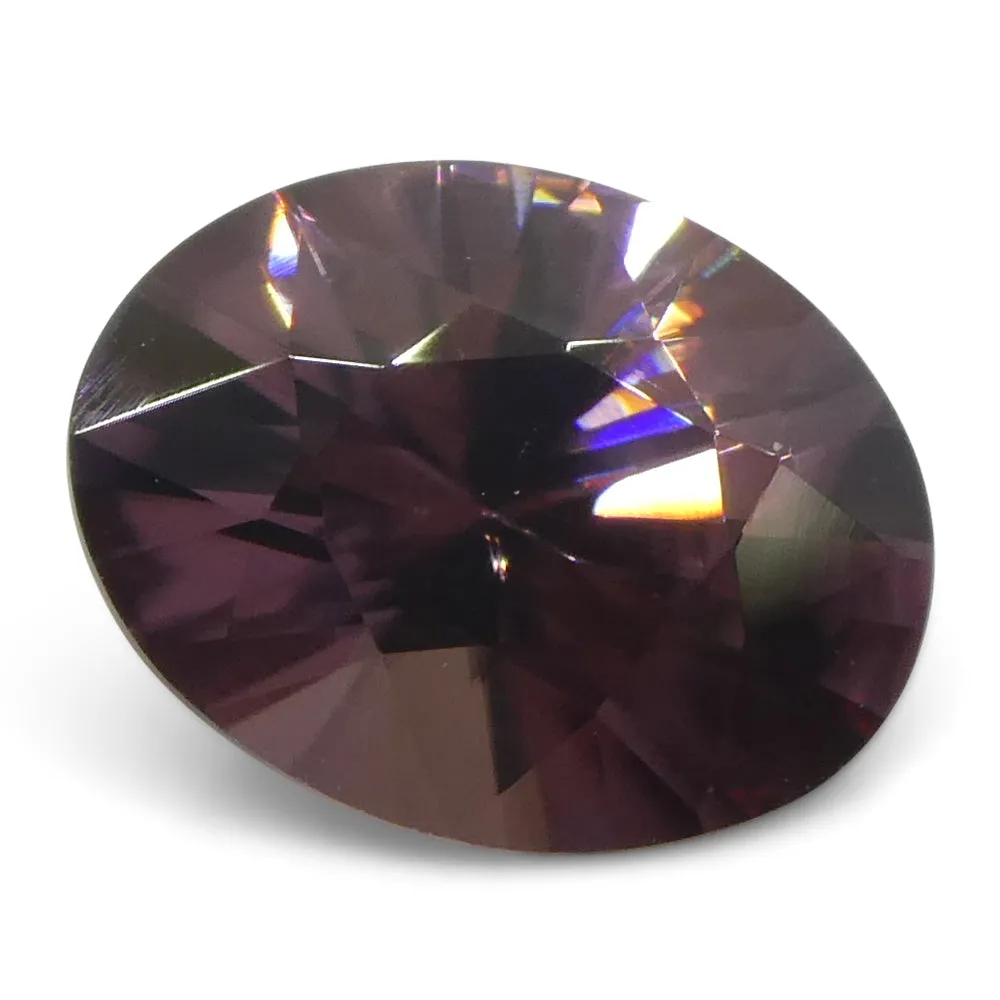 1.65ct Natural Earth Mined Oval Master Brilliant Cut Pink Zircon from Sri Lanka