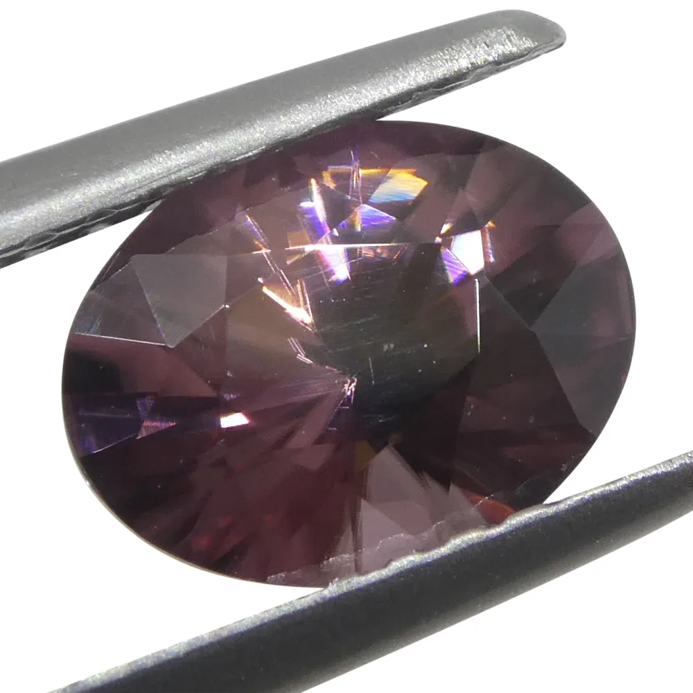 1.65ct Natural Earth Mined Oval Master Brilliant Cut Pink Zircon from Sri Lanka