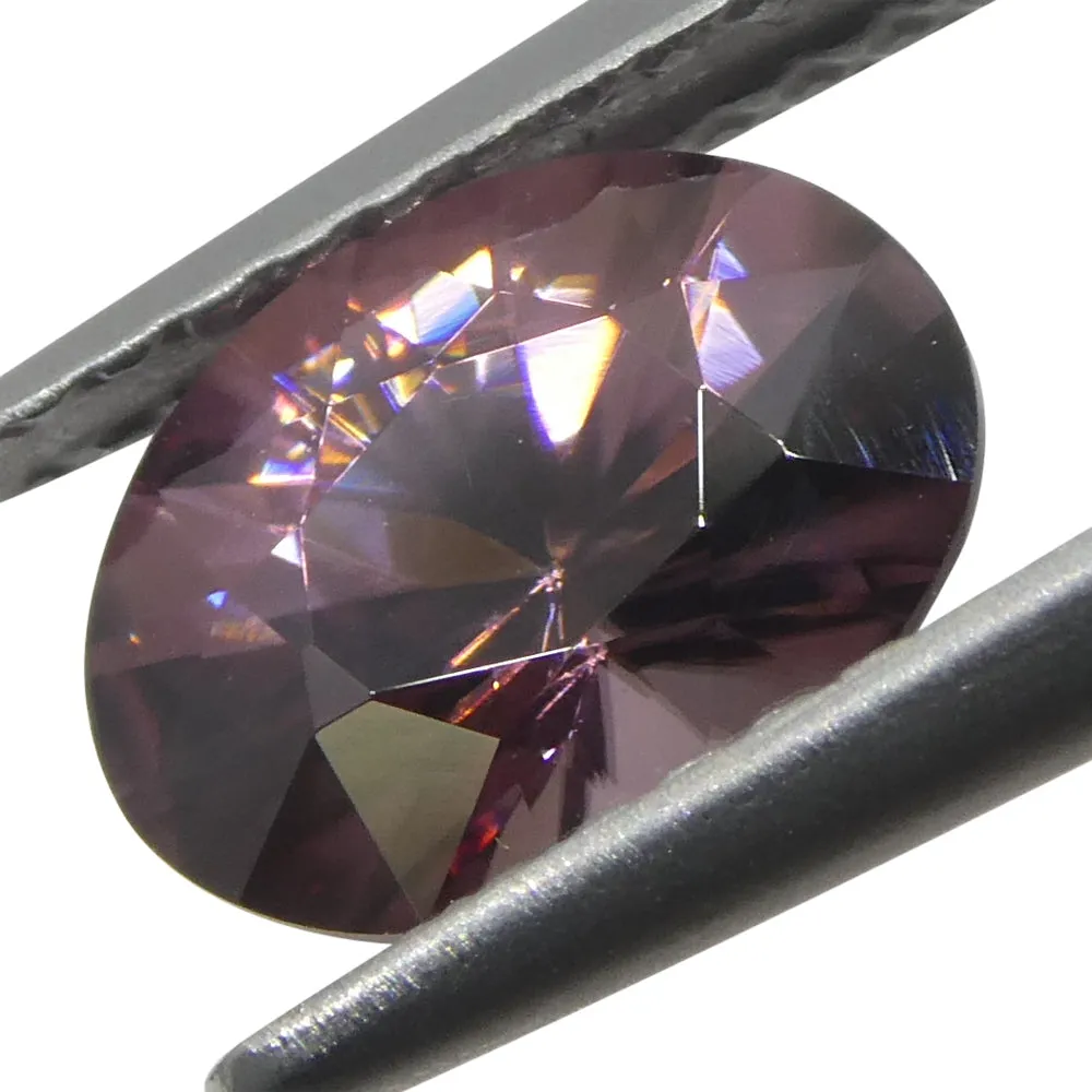 1.65ct Natural Earth Mined Oval Master Brilliant Cut Pink Zircon from Sri Lanka