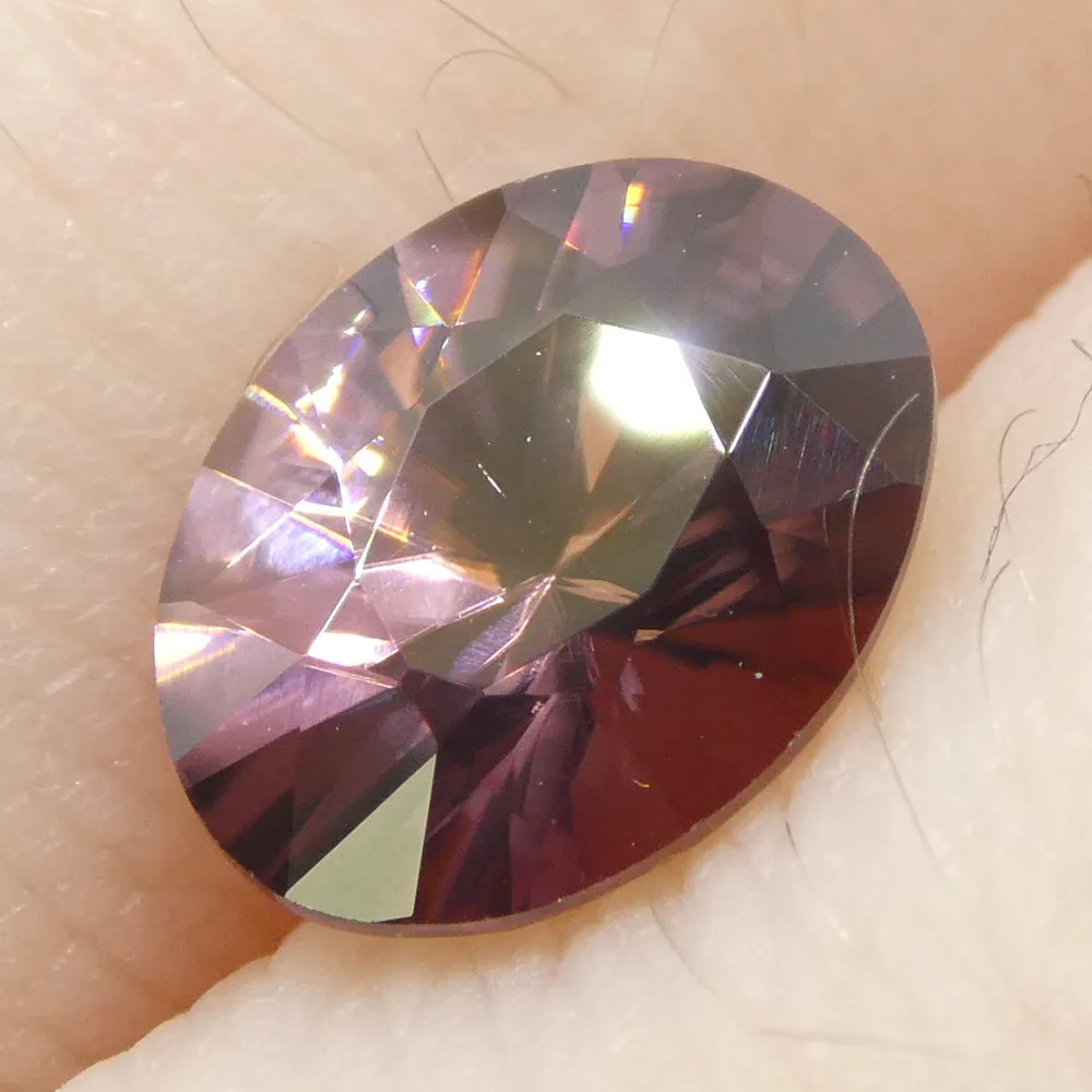 1.65ct Natural Earth Mined Oval Master Brilliant Cut Pink Zircon from Sri Lanka