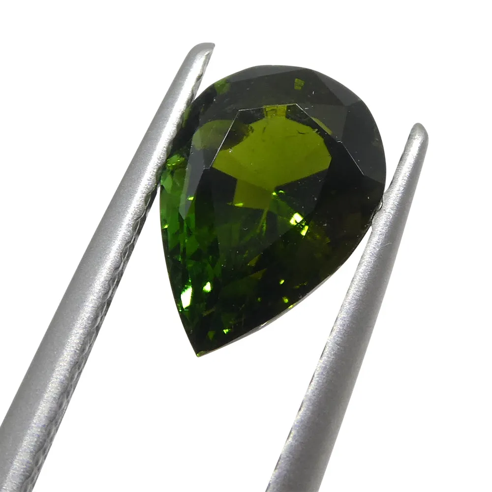 1.69ct  Pear Green Tourmaline
