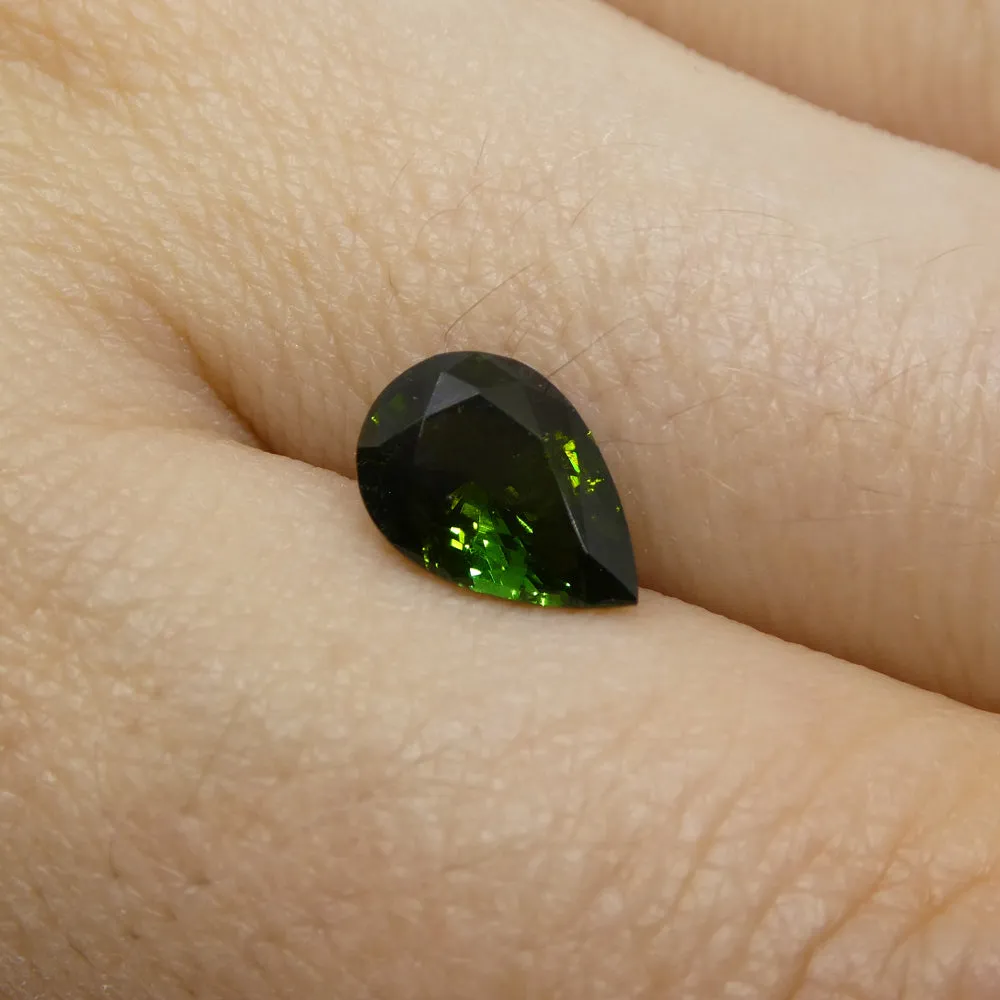 1.69ct  Pear Green Tourmaline