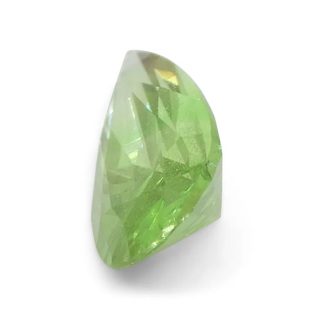 1.71ct Pear Green Merelani Mint Tsavorite Garnet from Tanzania