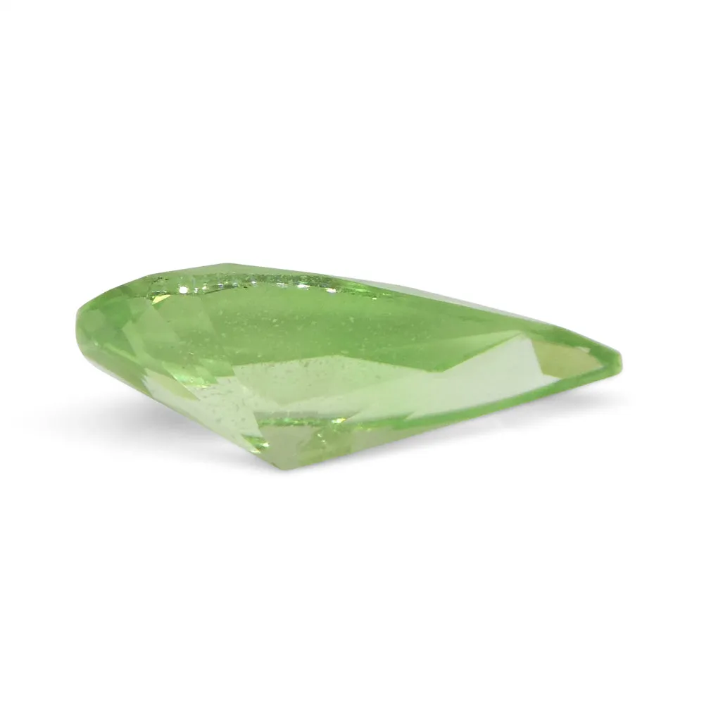 1.71ct Pear Green Merelani Mint Tsavorite Garnet from Tanzania