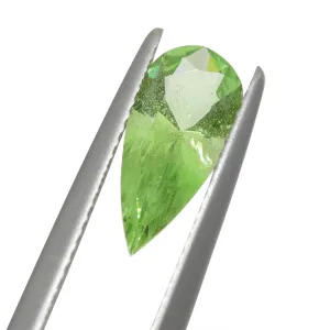 1.71ct Pear Green Merelani Mint Tsavorite Garnet from Tanzania