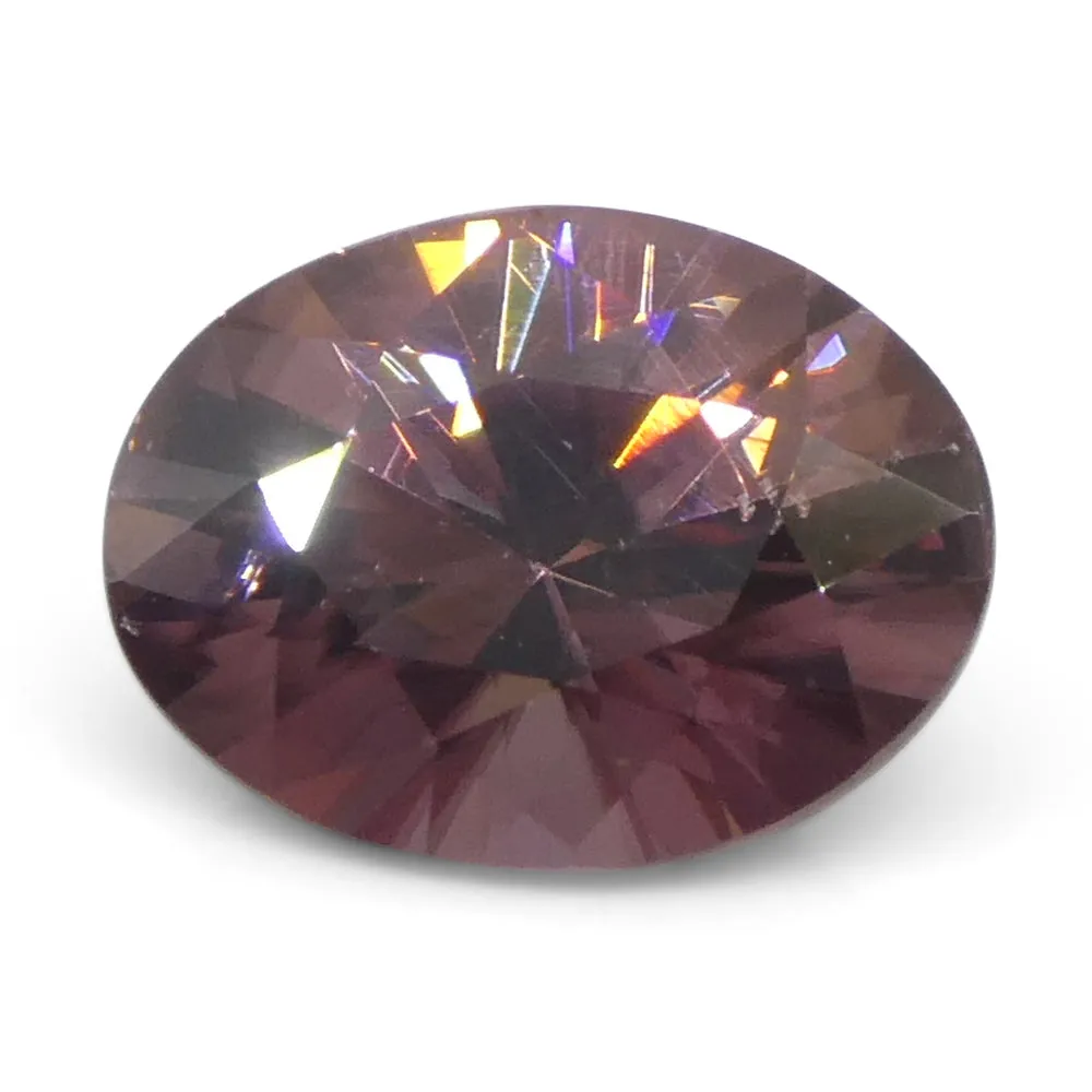 1.83ct Natural Earth Mined Oval Master Brilliant Cut Pink Zircon from Sri Lanka