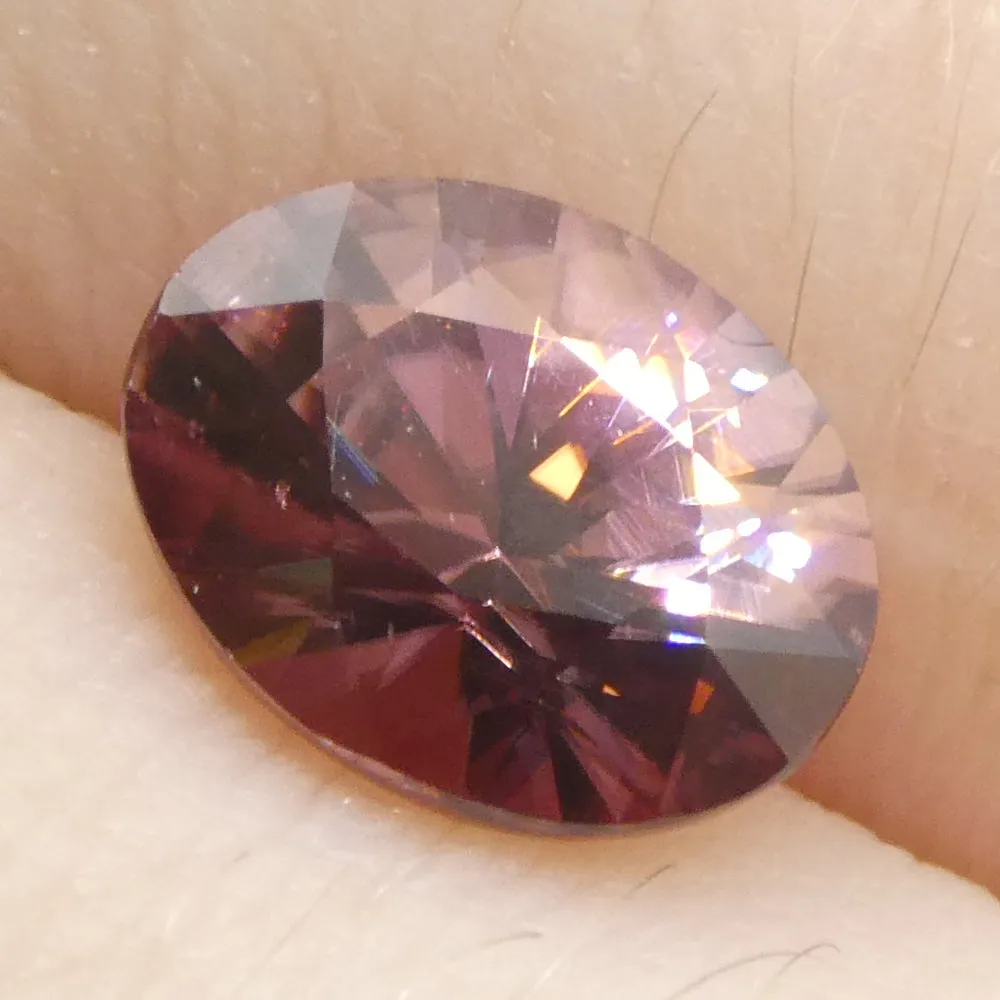 1.83ct Natural Earth Mined Oval Master Brilliant Cut Pink Zircon from Sri Lanka