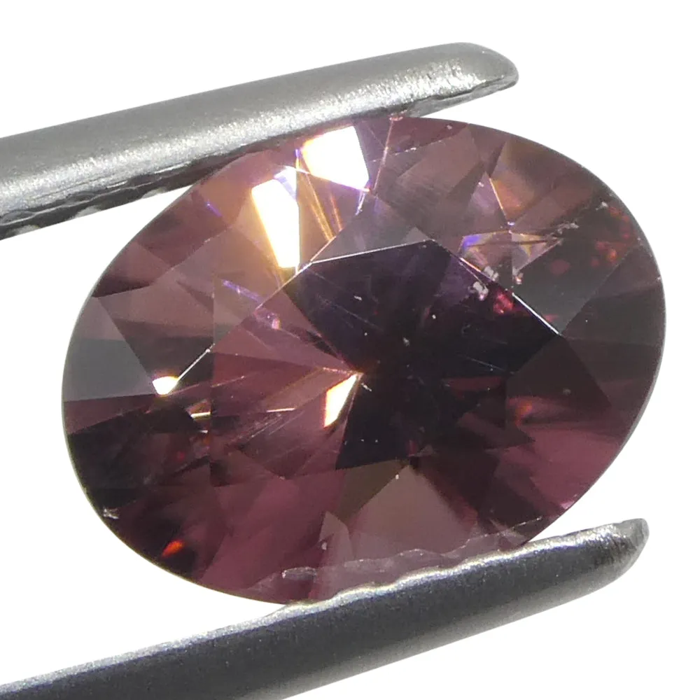1.83ct Natural Earth Mined Oval Master Brilliant Cut Pink Zircon from Sri Lanka