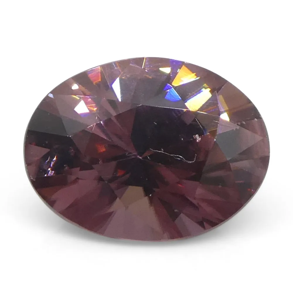 1.83ct Natural Earth Mined Oval Master Brilliant Cut Pink Zircon from Sri Lanka