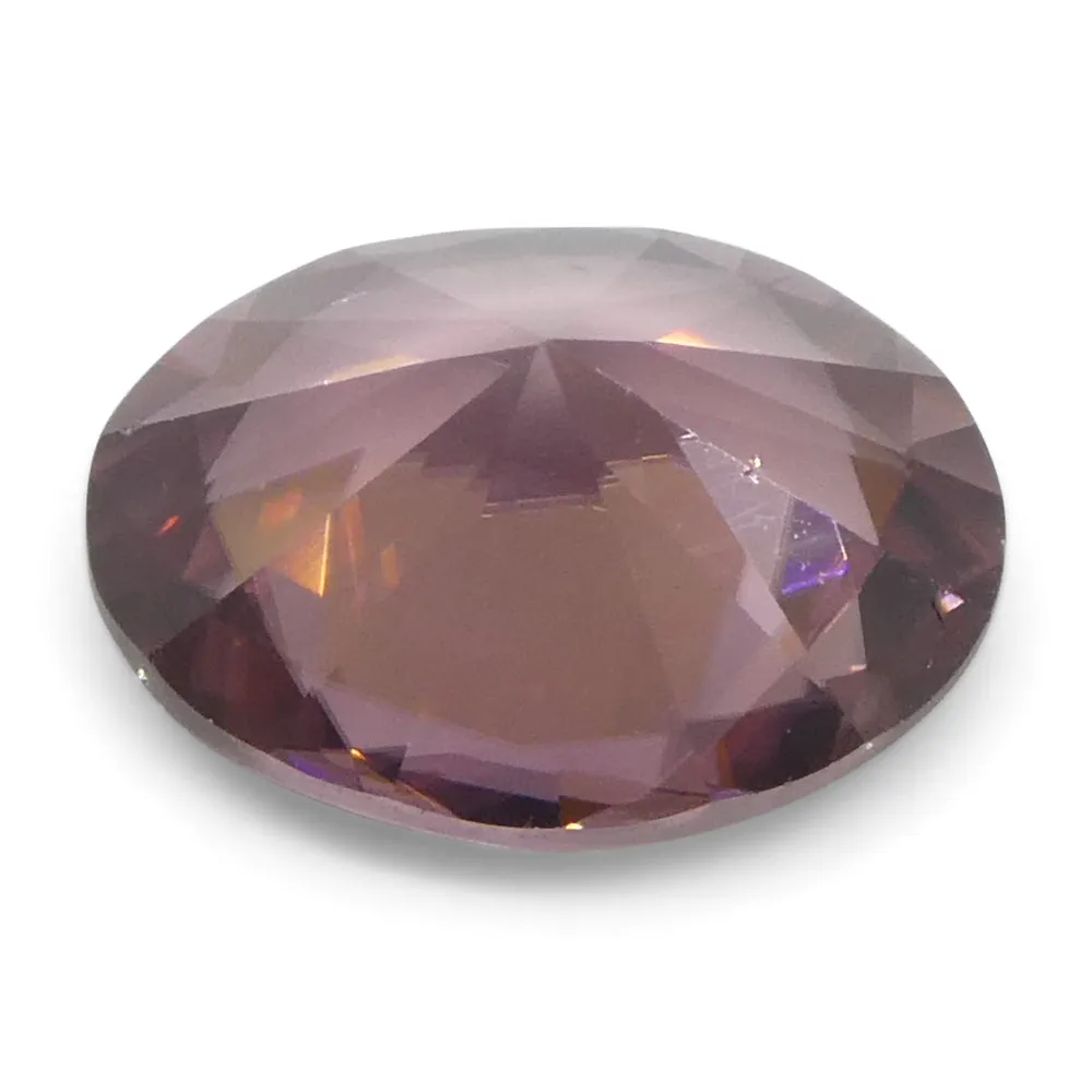 1.83ct Natural Earth Mined Oval Master Brilliant Cut Pink Zircon from Sri Lanka