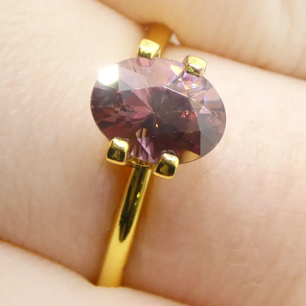 1.83ct Natural Earth Mined Oval Master Brilliant Cut Pink Zircon from Sri Lanka