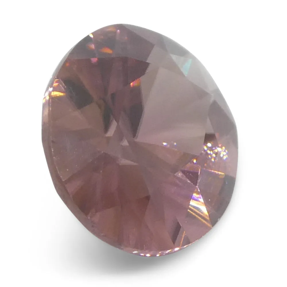 1.8ct Natural Earth Mined Oval Master Brilliant Cut Pink Zircon from Sri Lanka