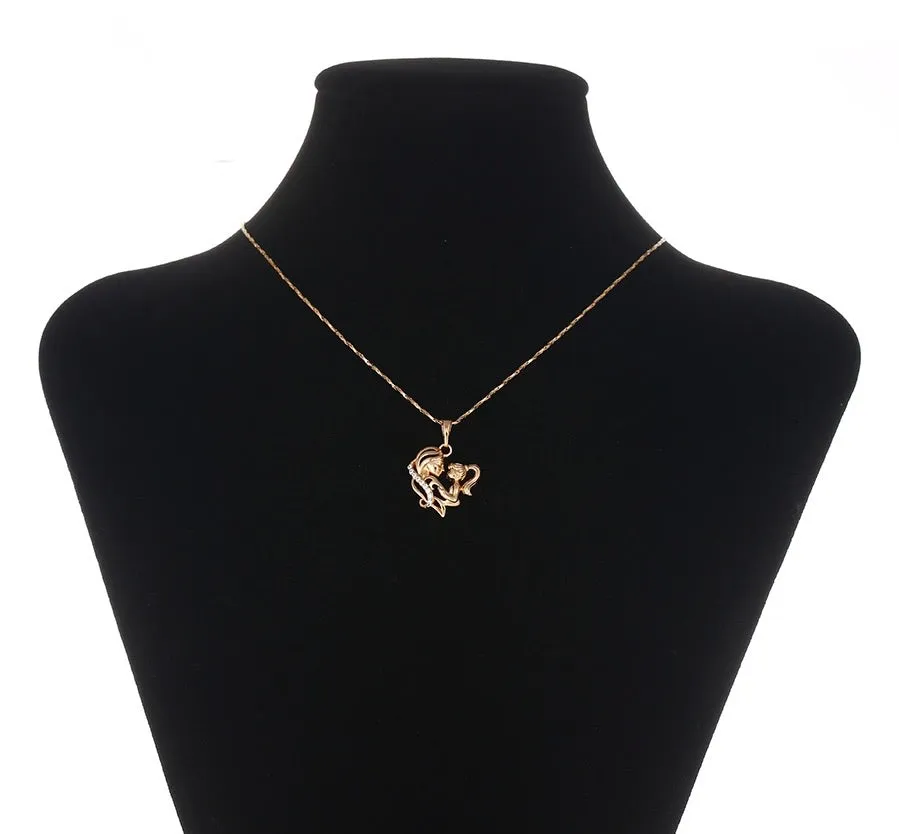 18K Gold Plated Mother & Girl Necklace