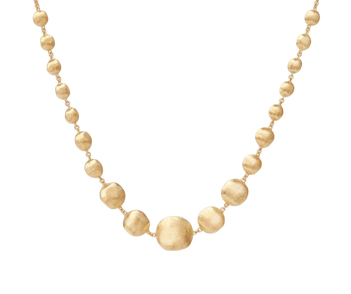 18K Yellow Gold Graduated Necklace