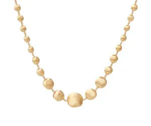 18K Yellow Gold Graduated Necklace