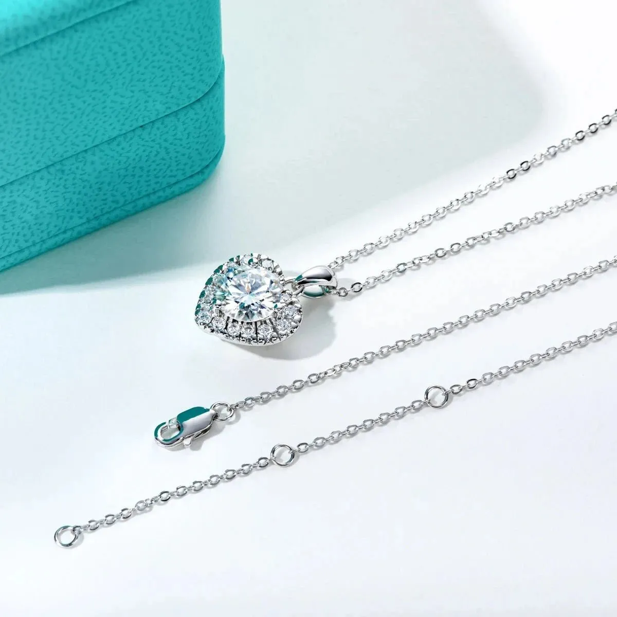 2.0 Ct Diamond Heart Shape Pendant Necklace