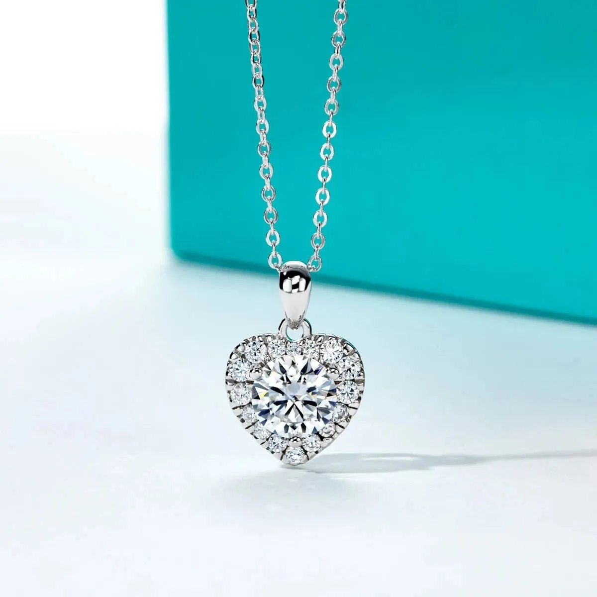 2.0 Ct Diamond Heart Shape Pendant Necklace