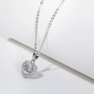 2.0 Ct Diamond Heart Shape Pendant Necklace