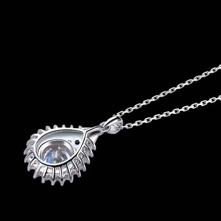 2.0 Ct Diamond Water Drop Shaped Pendant Necklace