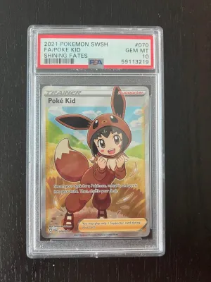 2021 Pokemon SWSH Full Art Poke Kid | Shining Fates # 070 - PSA 10 GEM MINT
