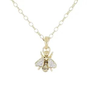 20th Anniversary Collection - Gold Queen Bee Necklace