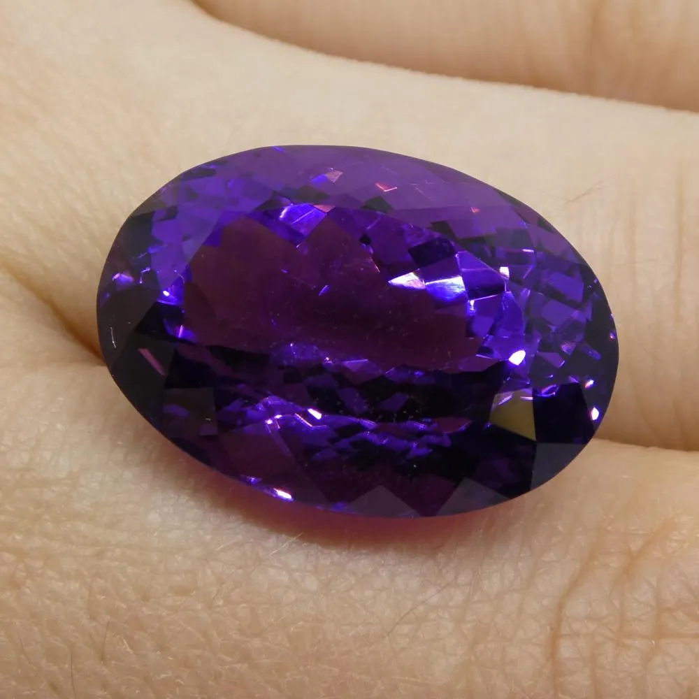 21.69 ct Oval Amethyst