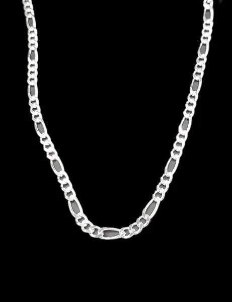 24" Sterling Silver Chain Figaro