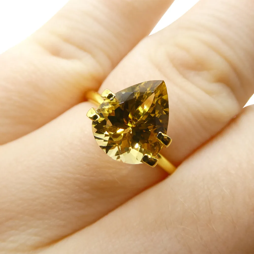2.71ct Pear Heliodor, Golden Yellow Beryl