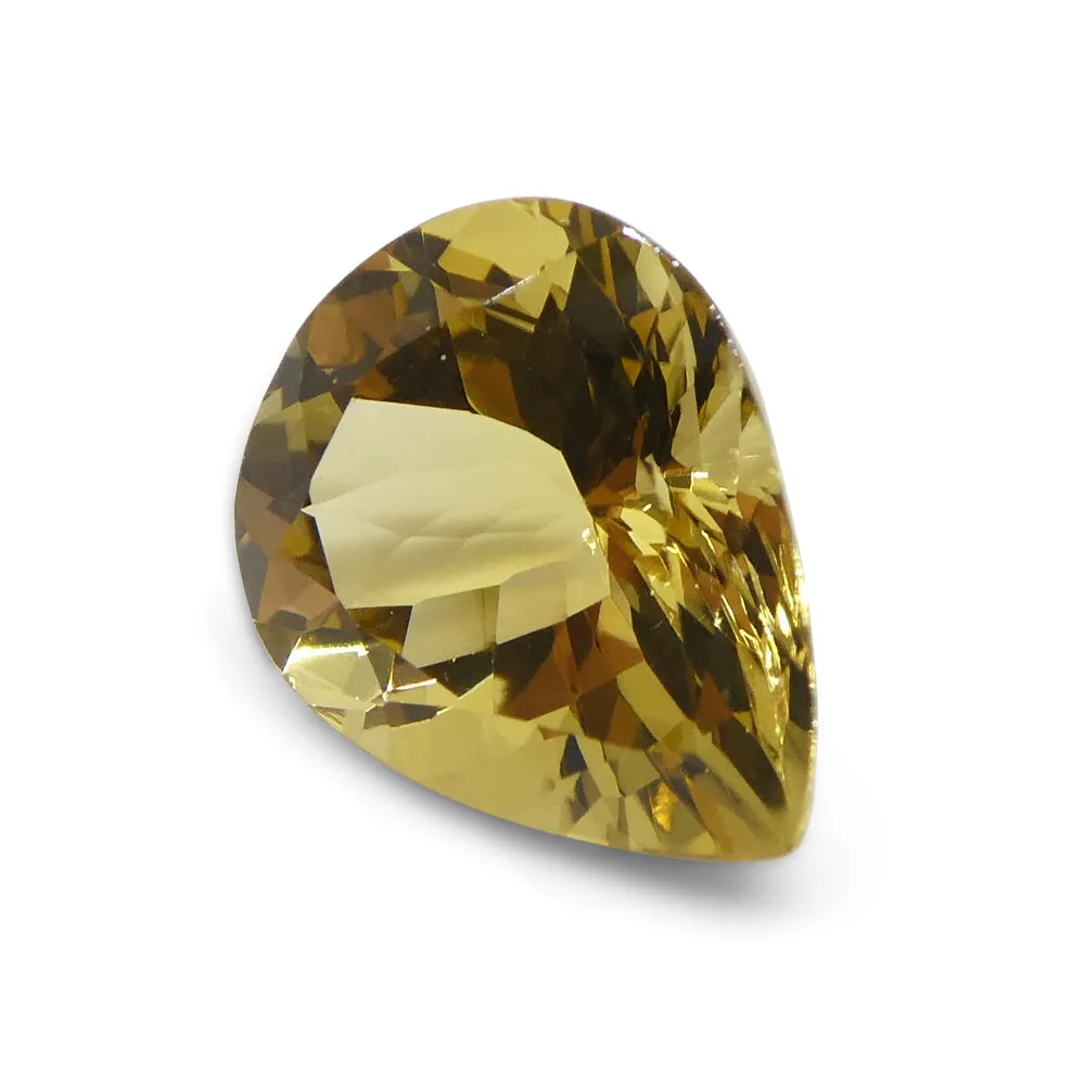 2.71ct Pear Heliodor, Golden Yellow Beryl