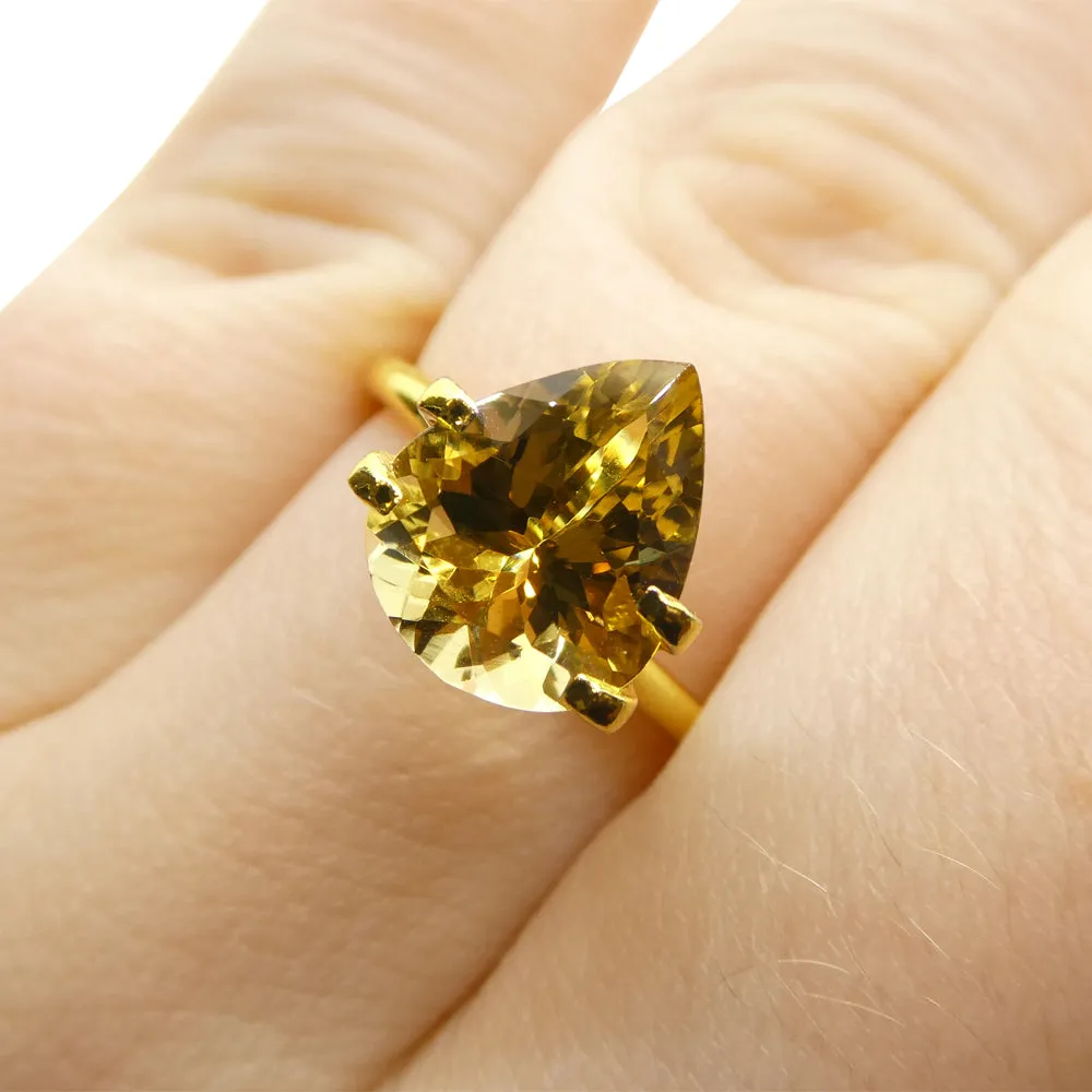 2.71ct Pear Heliodor, Golden Yellow Beryl
