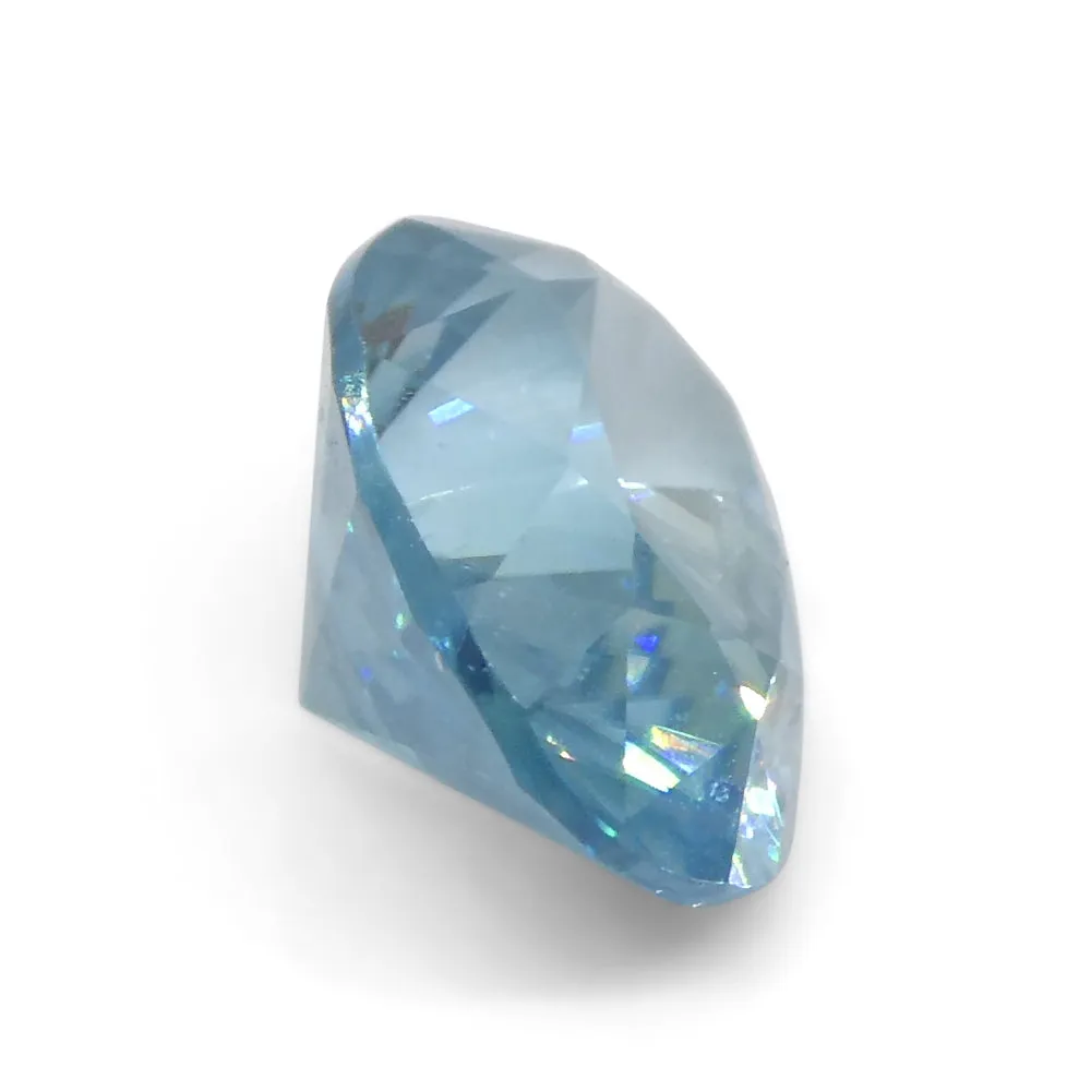 2.72ct Natural Earth Mined Oval Master Brilliant Cut Blue Zircon from Cambodia