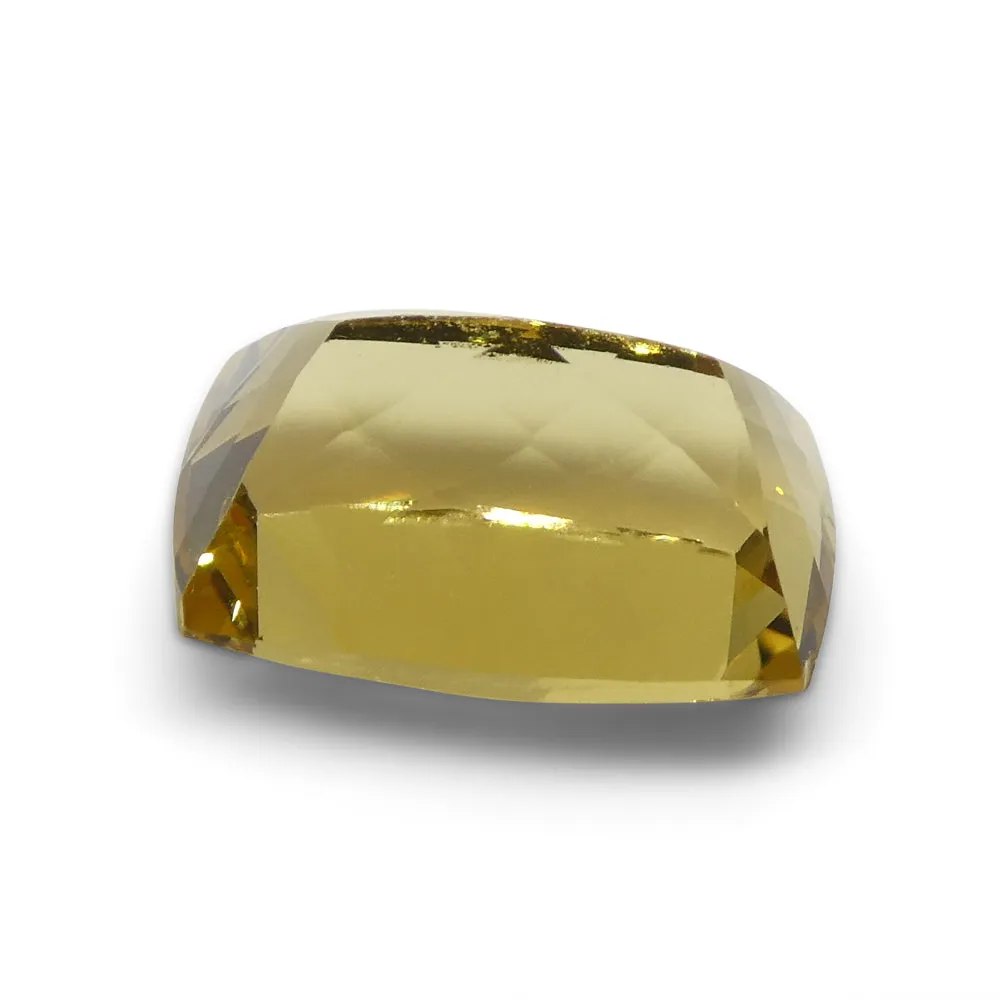 3.38ct Rectangular Cushion Heliodor, Golden Yellow Beryl