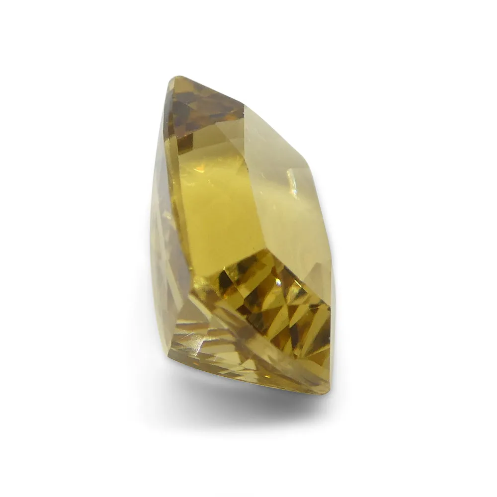 3.38ct Rectangular Cushion Heliodor, Golden Yellow Beryl