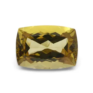 3.38ct Rectangular Cushion Heliodor, Golden Yellow Beryl
