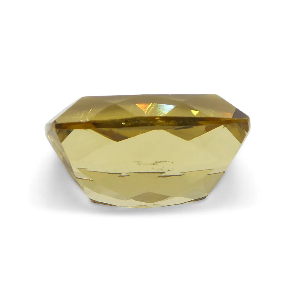 3.38ct Rectangular Cushion Heliodor, Golden Yellow Beryl