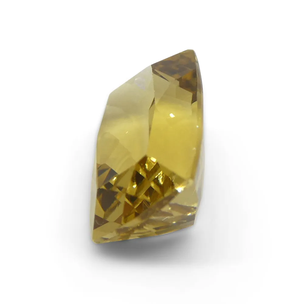3.38ct Rectangular Cushion Heliodor, Golden Yellow Beryl